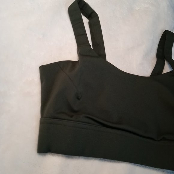 NEW ADAY "LIGHTEN UP" Sports Bra Moss Green Sustainable Athleisure Size XS - Picture 6 of 11